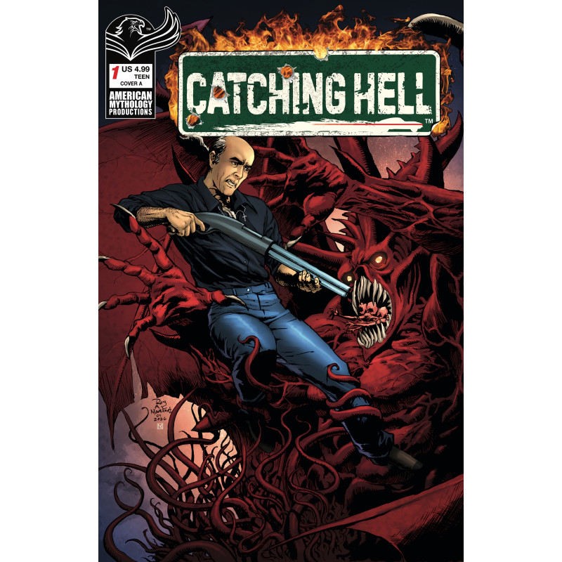CATCHING HELL FEAT REGGIE BANNISTER 1 ROY ALLAN MARTINEZ SIGNED BY SA CHECK & JAMES KUHORIC VAR Limited to 100 copies Allocation