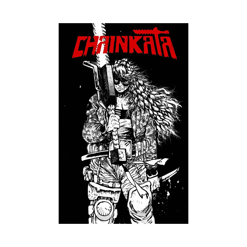 CHAINKATA 1 CVR B DANIEL WARREN JOHNSON B&W VAR