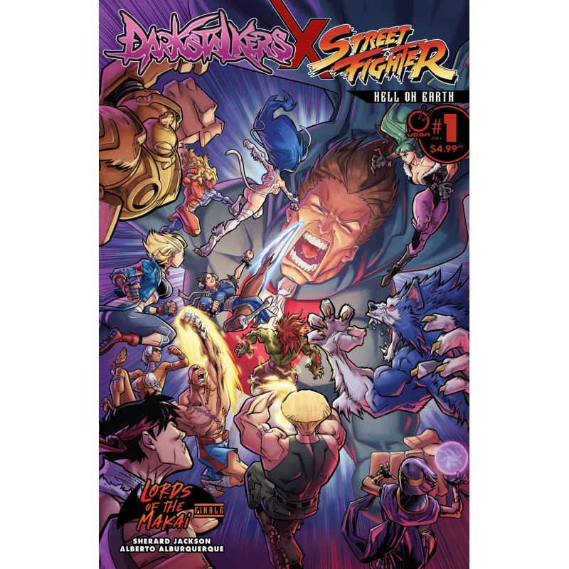 DARKSTALKERS X STREET FIGHTER HELL ON EARTH 1 (ONE SHOT) CVR A ALBERTO ALBURQUERQUE