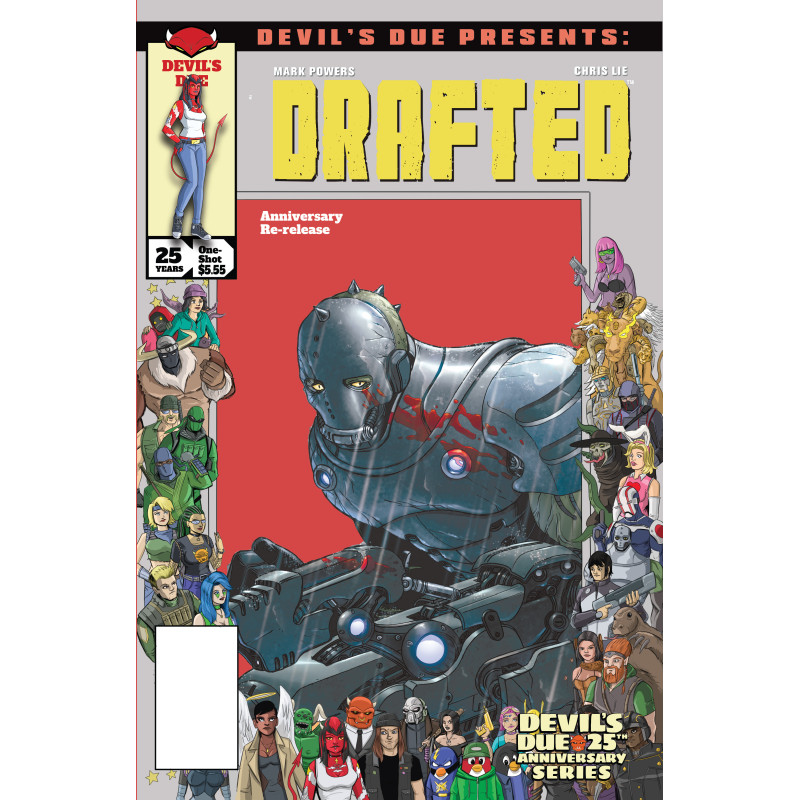 DEVILS DUE PRESENTS DRAFTED 1 (ONE SHOT) CVR D CHRIS LIE JOSH BLAYLOCK 25TH ANNIVERSARY HOMAGE VAR