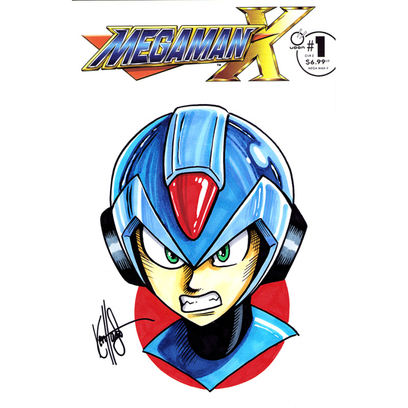 DF MEGAMAN X 1 BLANK VARIANT SIGNED AND REMARKED BY KEN HAESER Allocations may occur