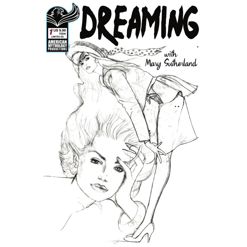 DREAMING WITH MARY SUTHERLAND 1 (ONE SHOT) CVR C BILLY TUCCI B&W LIMITED EDITION VAR Limited to 350 copies Allocations may occur