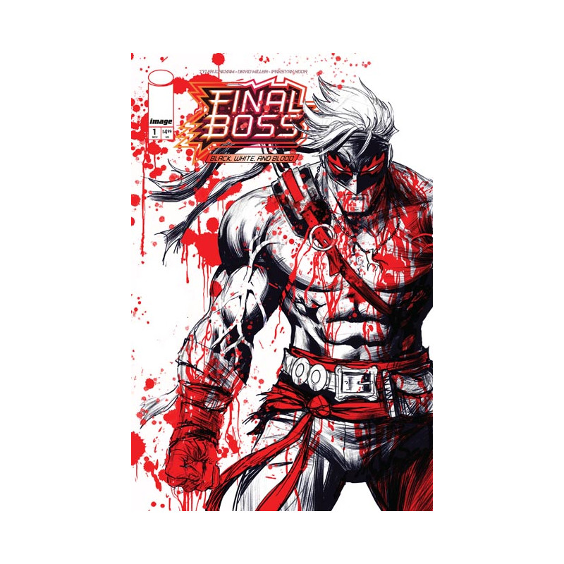 FINAL BOSS 1 BLACK WHITE AND BLOOD REPRINT CVR A TYLER KIRKHAM (MR)