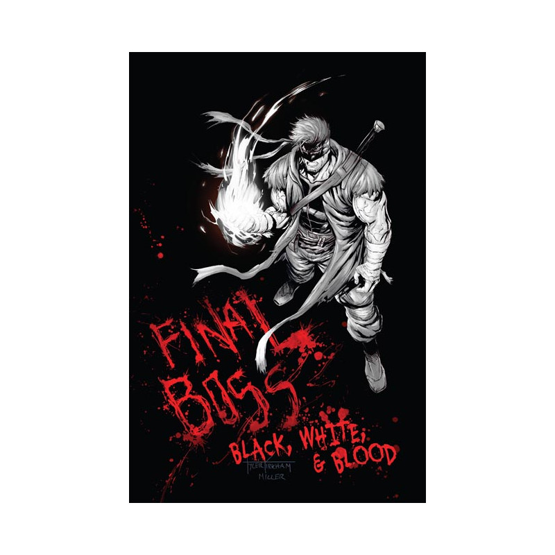 FINAL BOSS 1 BLACK WHITE AND BLOOD REPRINT CVR C TYLER KIRKHAM GRAFFITI VAR (MR)