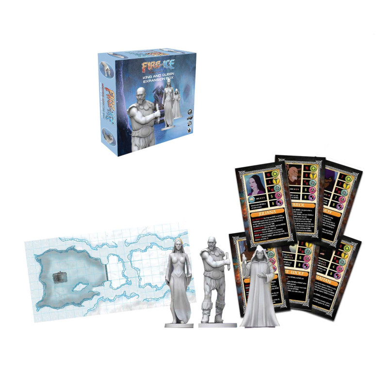 FIRE AND ICE MINIATURES ADVENTURE GAME KING AND QUEEN EXPANSION SET