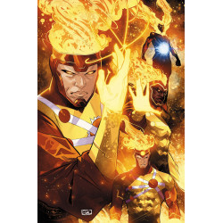 FURY OF FIRESTORM 8 (OF 9) CVR B EDWIN GALMON CARD STOCK VAR