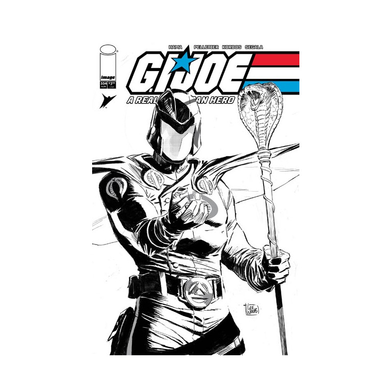 GI JOE A REAL AMERICAN HERO 334 CVR B LEE WEEKS B&W VAR