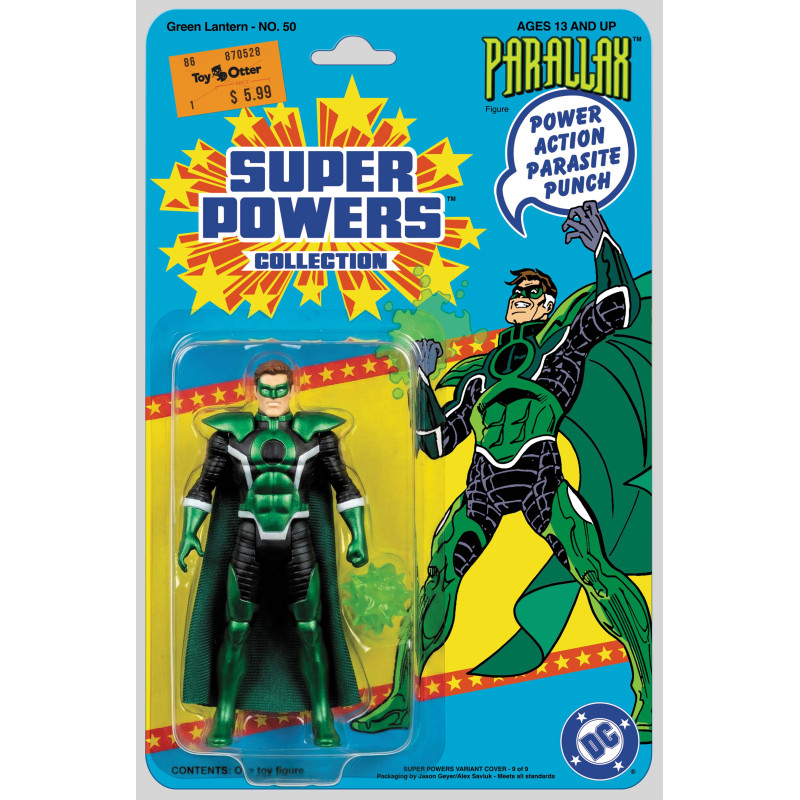 GREEN LANTERN 50 FACSIMILE EDITION CVR B JASON GEYER & ALEX SAVIUK PARALLAX SUPER POWERS CARD STOCK VAR
