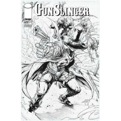GUNSLINGER SPAWN 60 CVR B JONATHAN URIBE B&W VAR