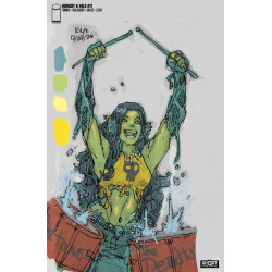 HORNSBY & HALO 17 CVR C FRANCIS MANAPUL DESIGN SKETCH VAR