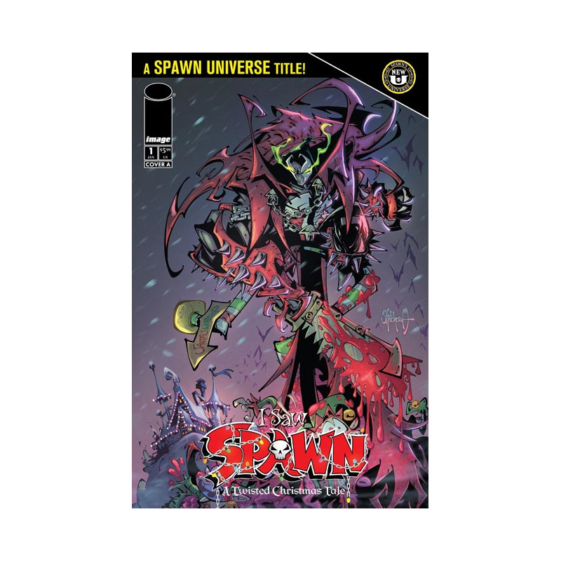 I SAW SPAWN A TWISTED CHRISTMAS TALE 1 (OF 2) CVR A ROB SKETCHCRAFT DUENAS