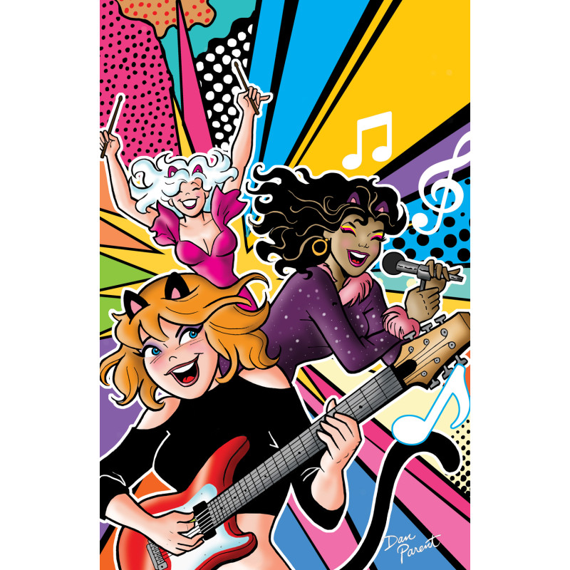JOSIE AND THE PUSSYCATS ROCK ON (ONE SHOT) CVR D DAN PARENT FOIL FULL ART VAR