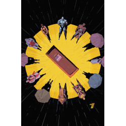 JUSTICE LEAGUE UNLIMITED 25 CVR F CLAY MANN WATCHMEN 40TH ANNIVERSARY CARD STOCK VAR