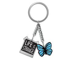LIFE IS STRANGE BUTTERFLY CHARM KEYRING
