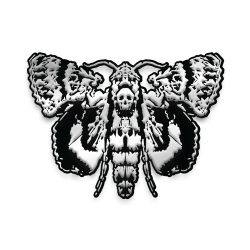 LIFE IS STRANGE DEATHS HEAD MOTH ENAMEL PIN BADGE
