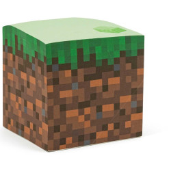 MINECRAFT GRASS BLOCK STICKY NOTE CUBE