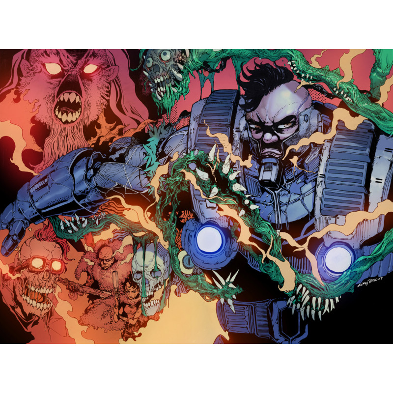 PLANET DEATH 3 (OF 4) CVR D ACKY BRIGHT WRAPAROUND VAR