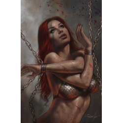 RED SONJA SHE DEVIL WITH A SWORD 7 CVR F LUCIO PARRILLO METAL PREMIUM VAR