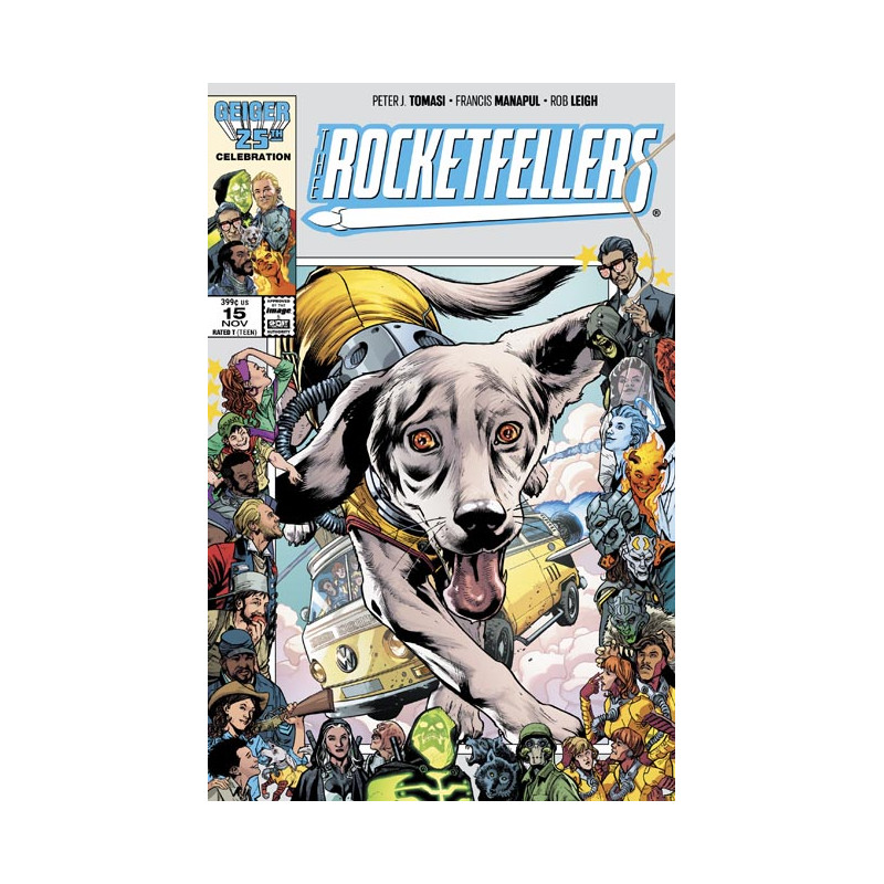 ROCKETFELLERS 15 CVR B BRYAN HITCH & BRAD ANDERSON GEIGER 25 ANNIVERSARY VAR