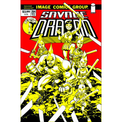 SAVAGE DRAGON 284 CVR B ERIK LARSEN 70S THROWBACK VAR (MR)