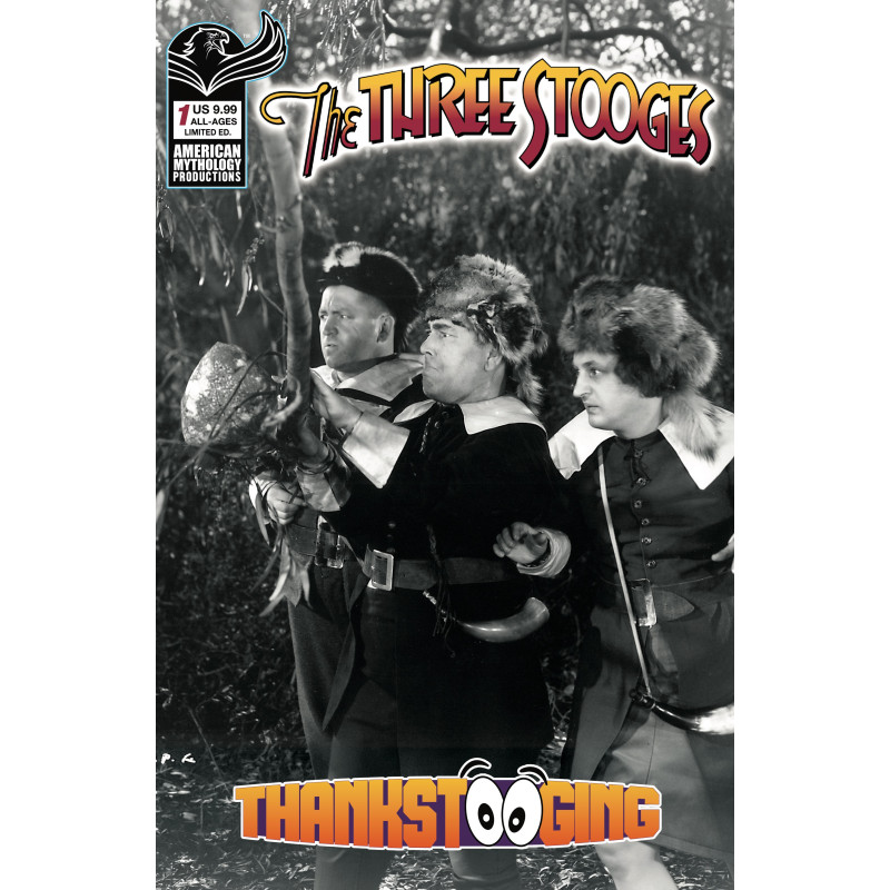 THREE STOOGES THANKSTOOGING 1 (ONE SHOT) CVR D LIMITED EDITION B&W PHOTO VAR