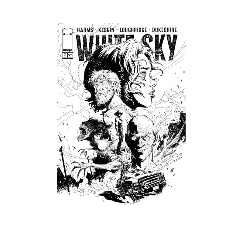 WHITE SKY 7 CVR B SUMEYYE KESGIN B&W VAR (MR)
