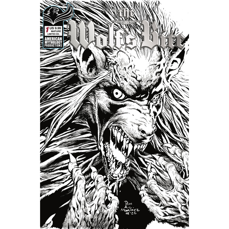 WOLFS BITE 1 (ONE SHOT) CVR C ROY ALLAN MARTINEZ B&W LIMITED EDITION VAR (MR) Limited to 350 copies Allocations may occur