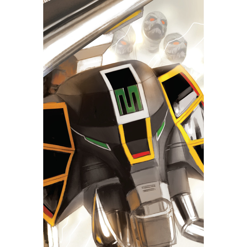 MIGHTY MORPHIN POWER RANGERS (2026) 6 C MEGAZORD CARD STOCK CONNECTING VARIANT (FULL ART, MERCADO)