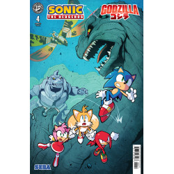 SONIC THE HEDGEHOG X GODZILLA 4 COVER A (LAWRENCE)