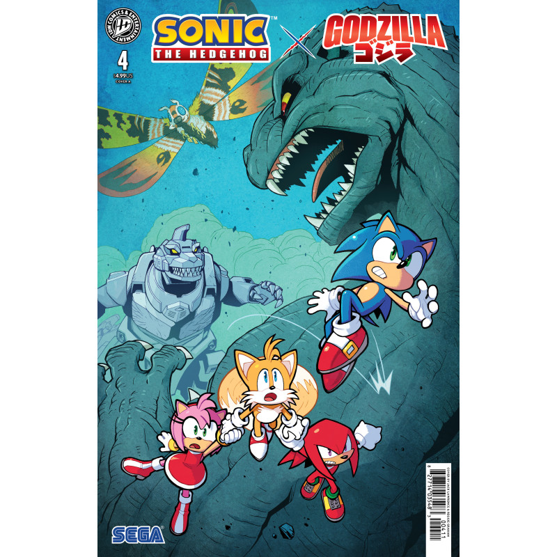 SONIC THE HEDGEHOG X GODZILLA 4 COVER A (LAWRENCE)