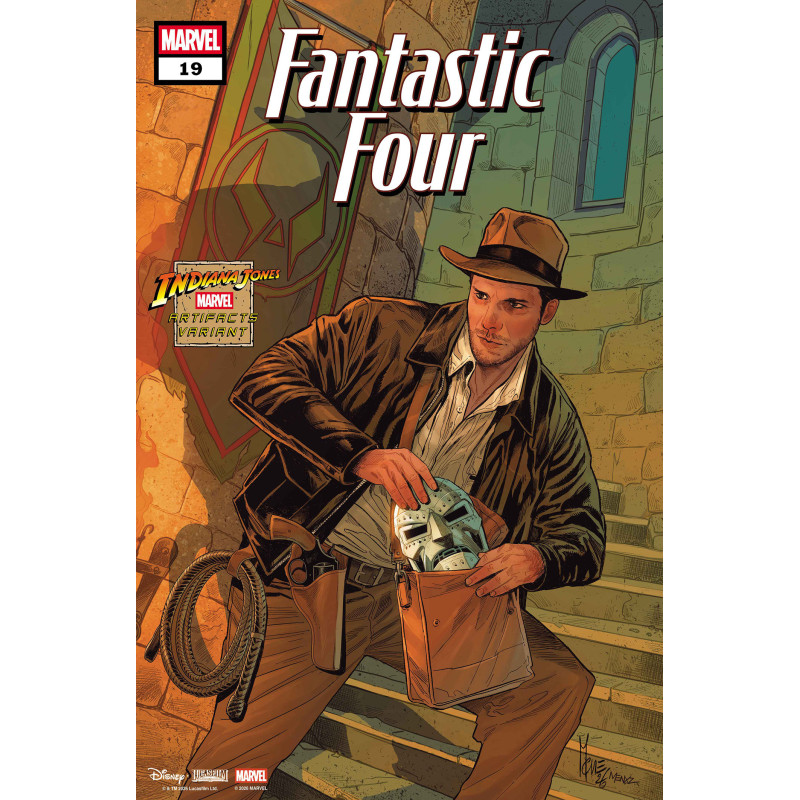 FANTASTIC FOUR 19 MARCO CHECCHETTO INDIANA JONES MARVEL ARTIFACT VARIANT