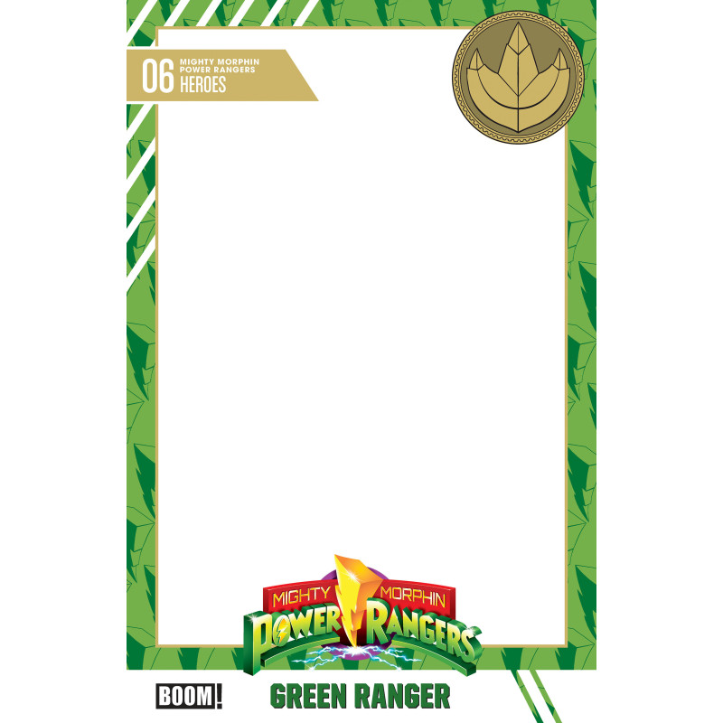 MIGHTY MORPHIN POWER RANGERS (2026) 6 D TRADING CARD BLANK SKETCH VARIANT