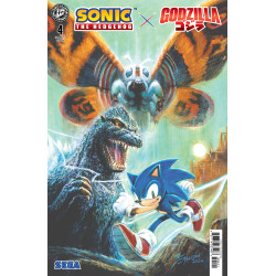 SONIC THE HEDGEHOG X GODZILLA 4 VARIANT B (EGGLETON)