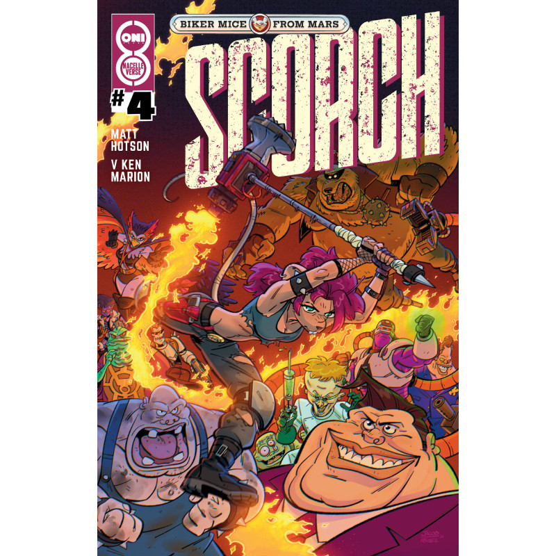 BIKER MICE FROM MARS SCORCH 4 COVER B JACOB PEREZ VAR