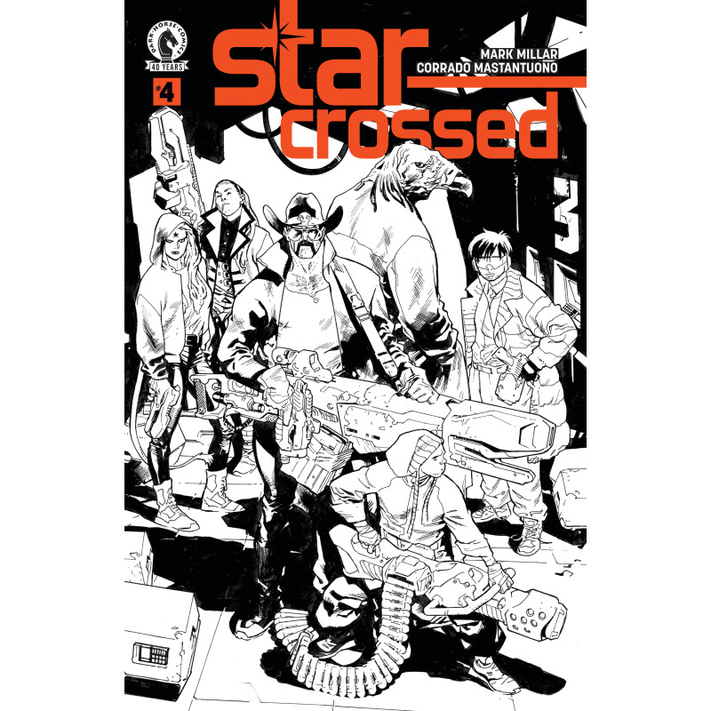 STAR-CROSSED 4 (CVR B) (B&W) (STUART IMMONEN)