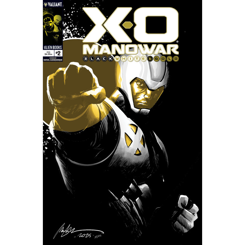 X-O MANOWAR: BLACK, WHITE & GOLD 2 COVER A (ALBUQUERQUE)