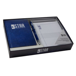 DC COMICS STAR LABS DESKTOP STATIONERY SET (WITH PEN)