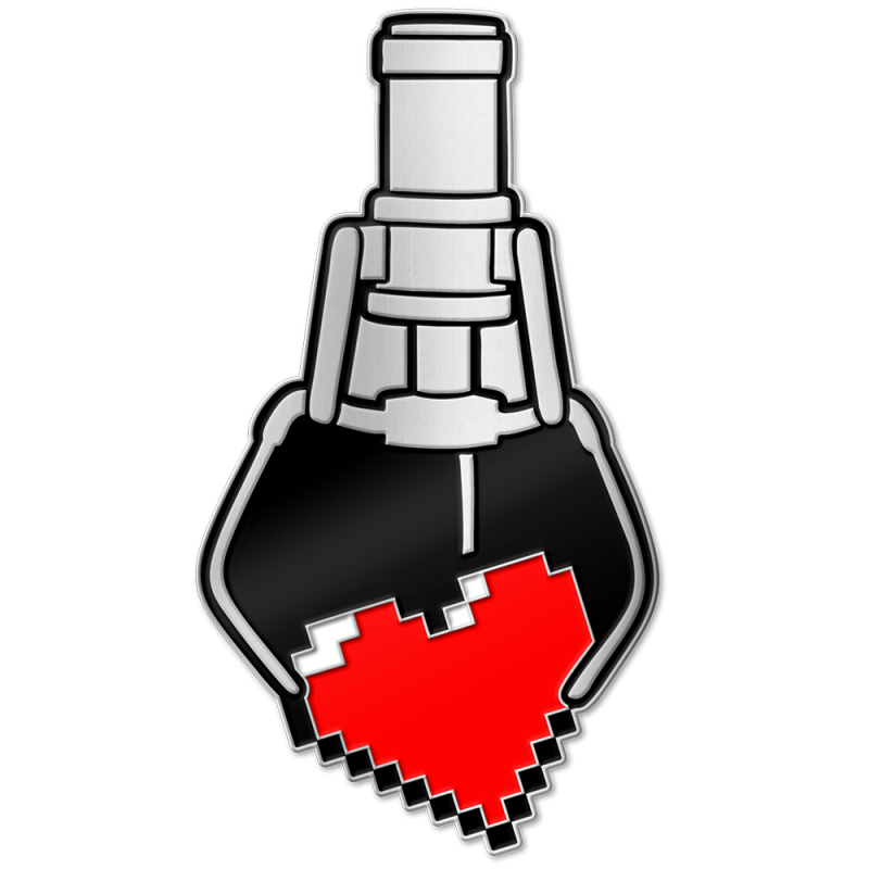 FP ORIGINAL GAMING HEART PRIZE ENAMEL PIN BADGE
