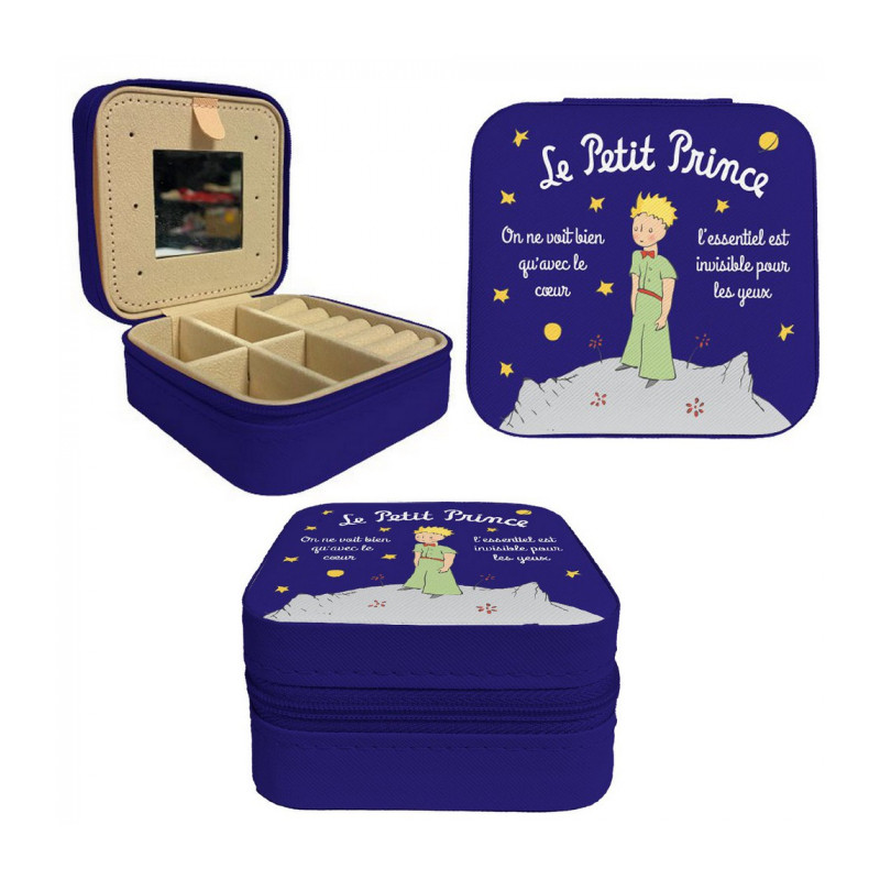 LE PETIT PRINCE BOITE A BIJOU BLEU NUIT ETOILEE