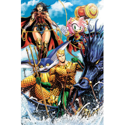DC X SONIC THE HEDGEHOG METAL LEGION 5 (OF 5) CVR C SERG ACUNA CARD STOCK VAR