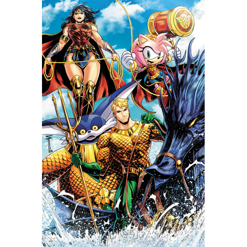 DC X SONIC THE HEDGEHOG METAL LEGION 5 (OF 5) CVR C SERG ACUNA CARD STOCK VAR