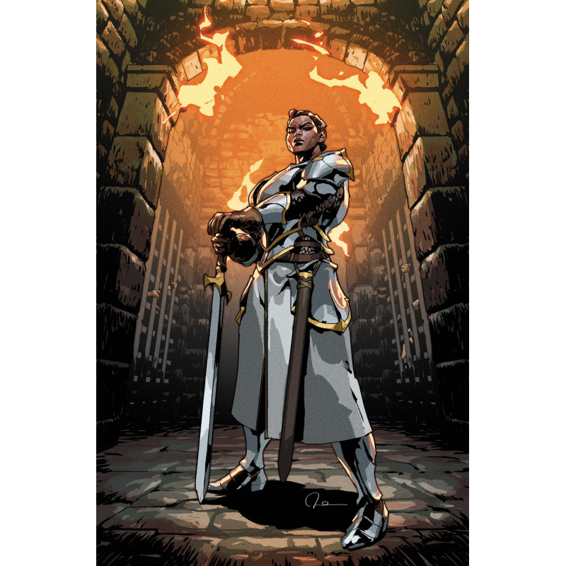 DARK KNIGHTS OF STEEL II 3 (OF 12) CVR D GERALD PAREL CARD STOCK VAR