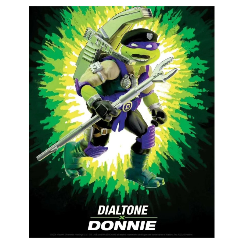 DONATELLO X DIAL TONE TORTUES NINJA X G I JOE CROSSOVER CLASSIC FIGURINE 12 CM