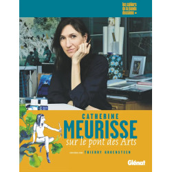 CATHERINE MEURISSE SUR LE PONT DES ARTS