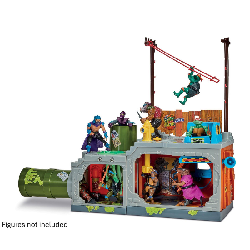 BATIMENT SECRET SEWER LID TORUES NINJA PLAYSET MUTANT MODULE EXCLUSIVE 30 CM