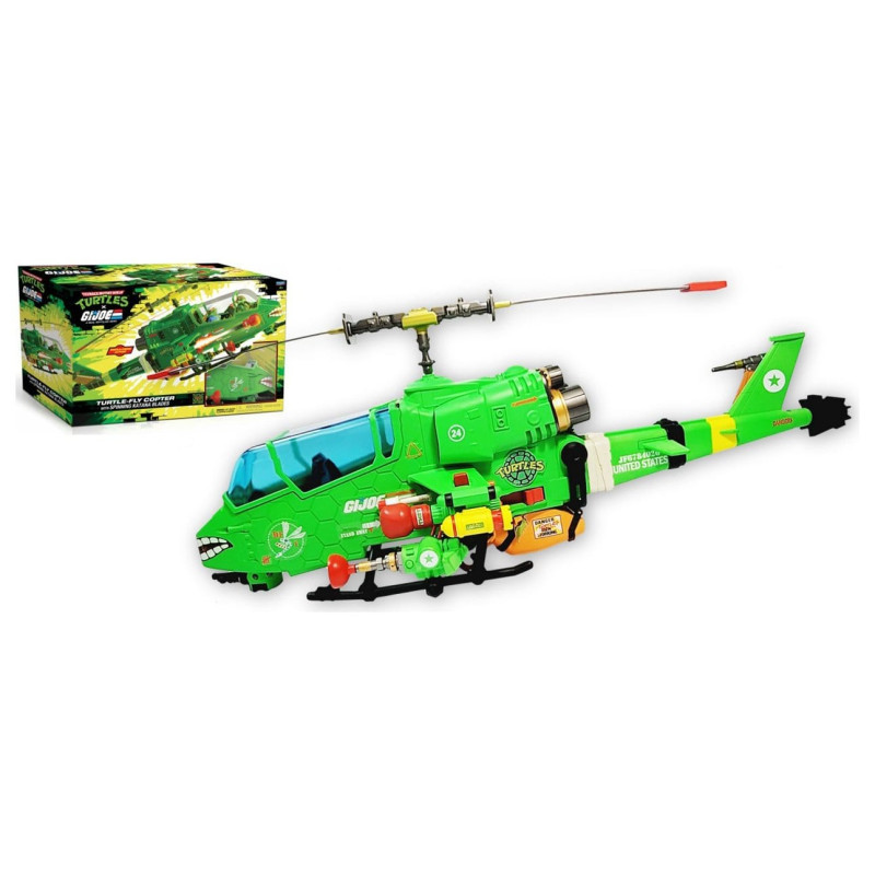 TURTLE FLY COPTER TORTUES NINJA X G I JOE CROSSOVER CLASSICS VEHICULE