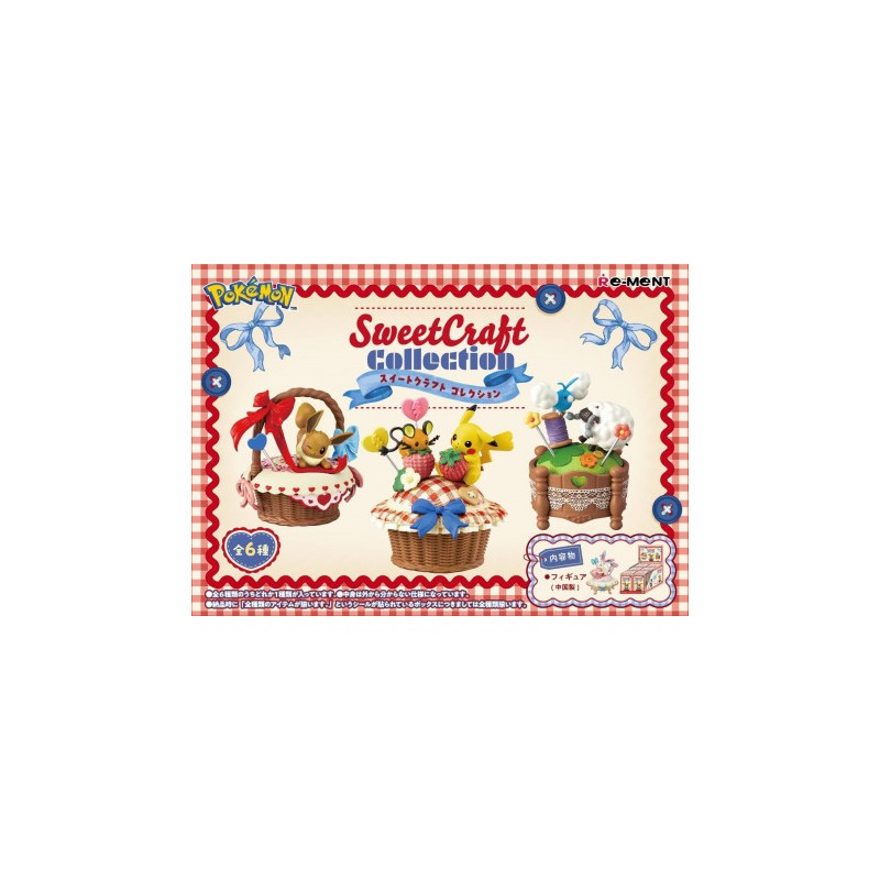 POKEMON SWEET CRAFTS COLLECTION RE MENT BLIND BOX BOITE ALEATOIRE 6 CM