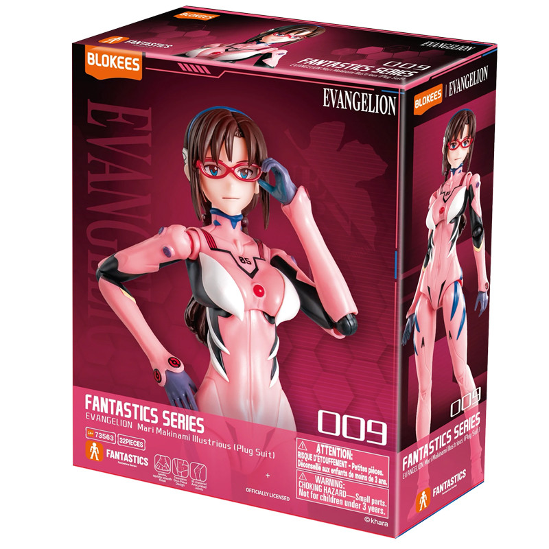MARI MAKINAMI EVANGELION BLOKEES MODEL KIT FANTASTICS SERIES FF02 PLUG SUIT PVC 15 CM