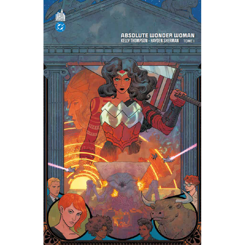 ABSOLUTE WONDER WOMAN TOME 1 AVEC JAQUETTE EXCLUSIVE SIGNEE PAR HAYDEN SHERMAN