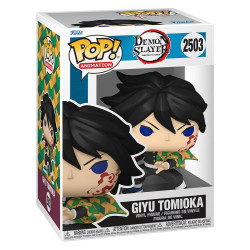 GIYU TOMIOKA DEMON SLAYER KIMETSU NO YAIBA THE MOVIE POP ANIMATION VINYL FIGURINES 9 CM